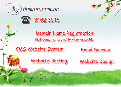 hk domain name registration website hosting email service hk diy website design