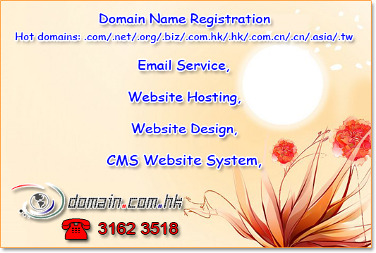 hk domain name registration website hosting email service hk diy website design